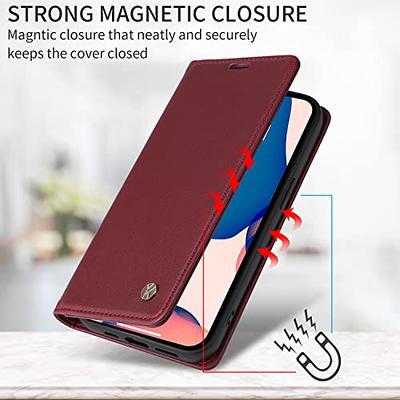 For Samsung Galaxy A03S Wallet Case, Leather Magnetic Flip Stand Phone Cover