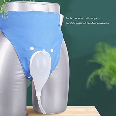 Men's Incontinence Underwear Briefs Silica Gel Urine Collector Urine Leg Bag