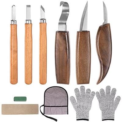 HARFINGTON Wood Carving Tools 10in1 Set Whittling Knife, Detail Knife, Hand Carving  Woodworking Tool with Roll Bag for Engraver, Carpenter and Beginners -  Yahoo Shopping