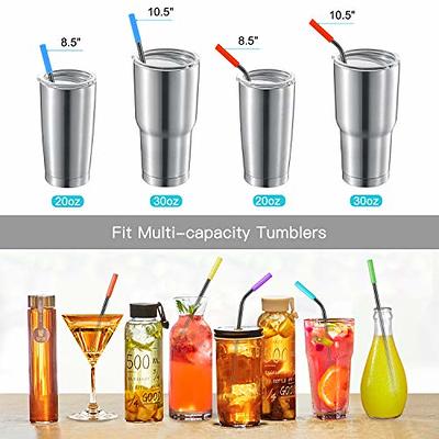 4 Pack Portable Reusable Metal Straw Collapsible Stainless Steel