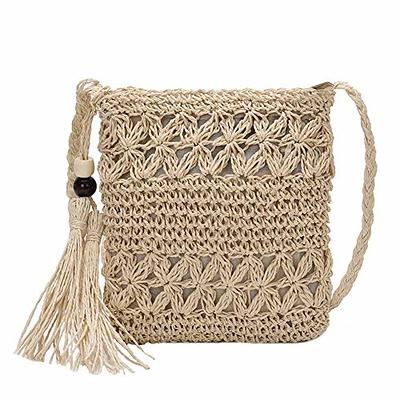 OWGSEE Women's Straw Bucket Bag