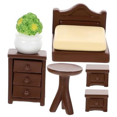 Abaodam 1 Set Doll House Furnisher Set nightstand Small Doll House Mini Bed  Doll House Decoration Flower pots Furniture Doll House Bed Tiny Bed Water  Dispenser Resin Crafts Bedside Table - Yahoo Shopping