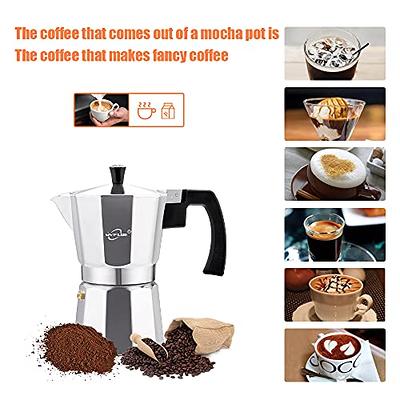 MVPLUE-Mini Express 6 Cup Moka Pot Camping pot - Yahoo Shopping