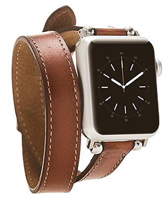 Gametime Tennessee Titans Leather Band Fits Apple Watch (38/40mm S/M Black). Watch Not included.