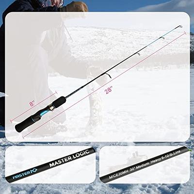 MASTER LOGIC Ice Fishing Rod, Sensitive Ice Spinning Rod, Ice