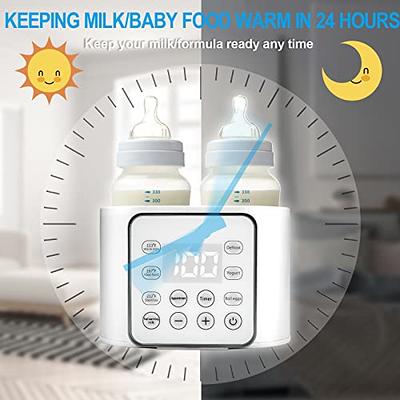 Milk Warmer for Baby, Bottle Warmer for Breastmilk Thawing, Bottle  Steril-izer, Food Steamer, Water Warmer for Formula, LCD Display Accurate  Temperature Adjustment, 24H Constant Mode 