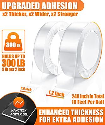 20 Sets 2x4 Inch Hook and Loop Strips with Adhesive, Industrial Strength  Sticky Back Fastener, Double Sided Heavy Duty Hook and Loop Tape for