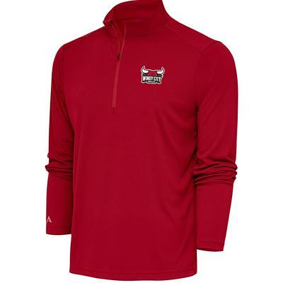Men's Levelwear Red Chicago Bulls Gear Insignia Core Quarter-Zip Pullover Top Size: Small