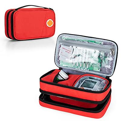 Mua Travel Insulin Cool Bag by HEALUA- Diabetic Organizer Portable Medical  Travel Cooler Case Pack with 2 X 48 Hour Extra Cool Reusable Ice Packs,  Thermometer & Used Needle Pouch - Carry