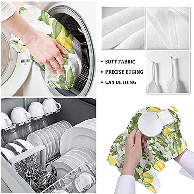 Farmhouse Stripes Black And White Kitchen Towel Microfiber Dish Towel Tea  Towel Soft Household Super Absorbent Cleaning Cloth