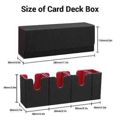 PU Leather Card Deck Storage Box Game Card Protector for Trading Card  Baseball Card Collectible Cards
