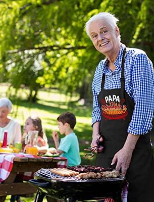 Funny Father Day Grill Gift BBQ Grilling Apron for Men With 