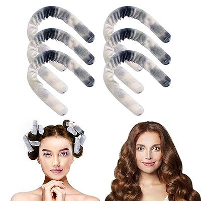 Heatless Hair Curler for Long Medium Short Hair Curls, 6 PCS No Heat Satin Hair  Rollers