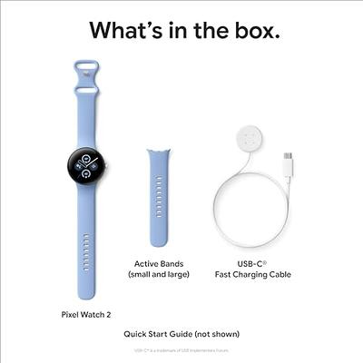  Google Pixel Watch 2 with the Best of Fitbit and Google - Heart  Rate Tracking, Stress Management, Safety Features - Android Smartwatch -  Polished Silver Aluminum Case - Porcelain Active Band - Wi-Fi