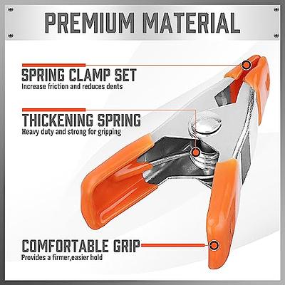HORUSDY 32-Piece 2 inch Small Spring Clamp, Spring Metal Spring Clamps,  3/4-inch Jaw opening - Yahoo Shopping