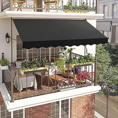 Manual Retractable Awning –118 Non-Screw Outdoor Sun Shade