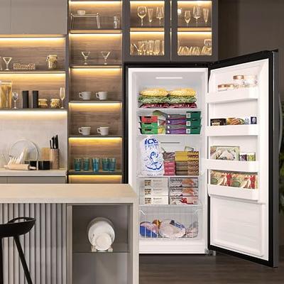 Techomey Upright Freezer 21 Cu.Ft, Stand Up Convertible Freezer/Refrigerator  115v, Garage Vertical Freezer with Single Door, Quick Freeze, Stainless  Steel，Lock - Yahoo Shopping