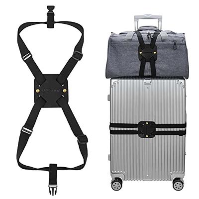 HAHIYO Black 1PCs Adjustable Nylon Luggage Strap with ID Label, Extra Long  Heavy Duty Packing Strap Suitcase Buckle Strap Luggage Belt for Add A Bag  Portable Travel Belt for Luggage - Yahoo