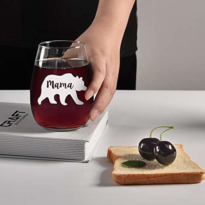 Mamasaurus - Birthday Gifts For Mom - 12 Oz Wine Tumbler