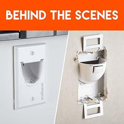 In-Wall Cable Hider for Wall Mount TV- Dual Gang Pass Through Pair
