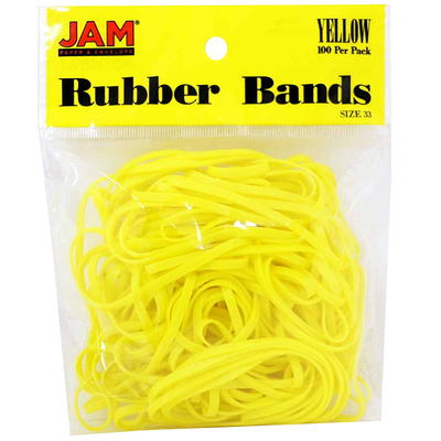 JAM Paper Colored Rubber Bands Size 33 100/Pack (333RBPU)