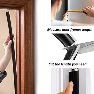 16.4FT DShape Rubber Weather Stripping Door Seal Strip for Door Frame  Insulation