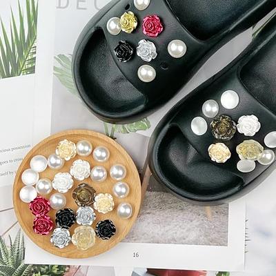 Flower Shoes Charms For Girls & Women, Shoe Charms For Croc Bling Shoe  Decoration With Chains For Clog Sandals Kawaii Shoe Accessories