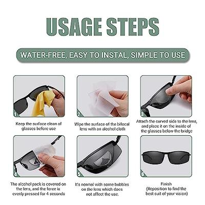 MZWOTO 2 Pack Stick on Readers for Sunglasses, Clear Magnified Bifocal  Lenses Convert Eyewear into Reading Glasses, Reusable No Water Required  +1.75 - Yahoo Shopping