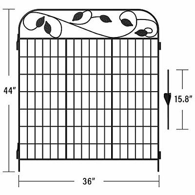 AMAGABELI GARDEN & HOME 4 Pack Metal Garden Fence Border 36”(L