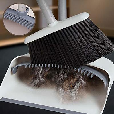 Broom and Dustpan Set Upright and Lightweight Dustpan and Brush