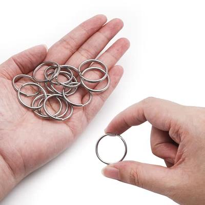 Sasylvia 100 Pcs Keychain Rings with Chain Key Chain Making Kit