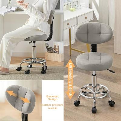 XUEGW Office Drafting Chair with Back Support and Footrest Multi-Purpose  Office Desk Chair, Home Chair Thick Seat Cushion for Home Bar Kitchen Shop  - Yahoo Shopping