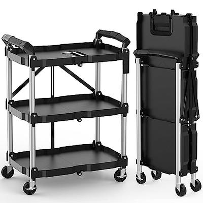 3-Compartment Tool Caddy for Janitorial Cart - Gray