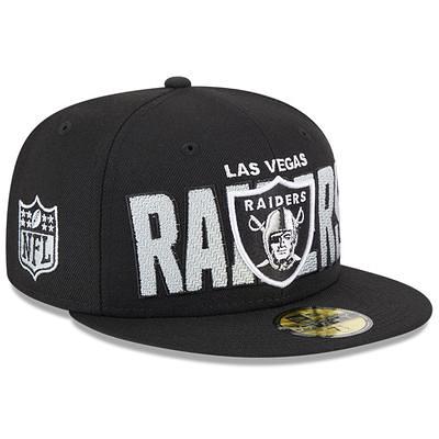 Men's New Era Stone/Black Las Vegas Raiders 2023 NFL Draft on Stage 59FIFTY Fitted Hat