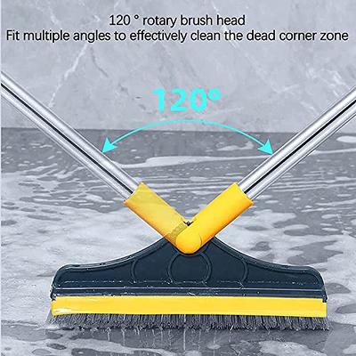 Long Handle Crevice Brush Stiff Bristles Grout Brush Extendable