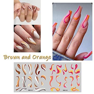 Wangy Reusable Purple Nail Art Artificial Nails Unique Trendy Pattern Nail Pieces Finger Nail DIY Decoration Women