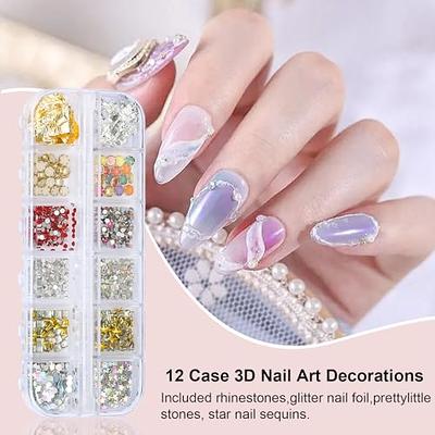 Nail Art Supplies, Nail Art Tools Set with 3000 Pcs Nails Crystals