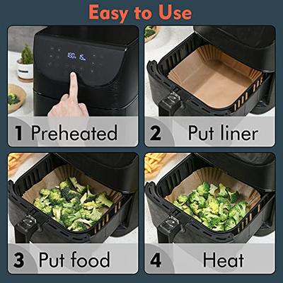 Large Air Fryer Disposable Paper Liner Square 23cm Non-stick