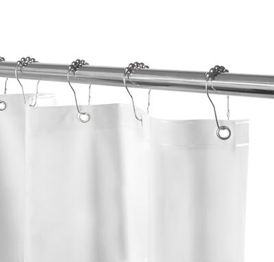 Zenna Home 72 in. W x 70 in. L Solid PEVA Shower Curtain Liner