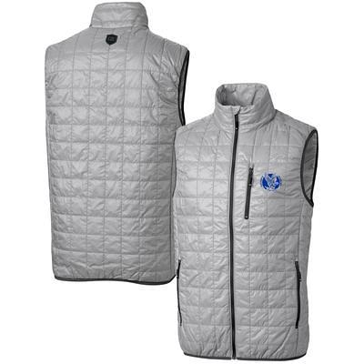 Men's Antigua Oatmeal Detroit Lions Course Full-Zip Vest