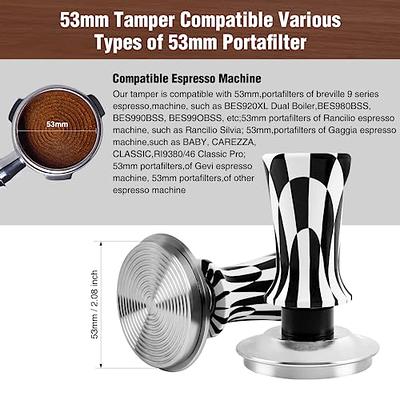 Espresso Accessories Kits Espresso Stand Set Barista Part Multipurpose  Coffee Tamper Distributor and Stirring for Counters Shop Cafe wood 51mm 