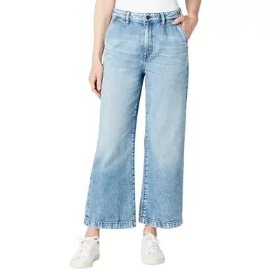 Buffalo Jeans Women's High Rise Wide Leg Cropped Jeans, 25 - Yahoo Shopping