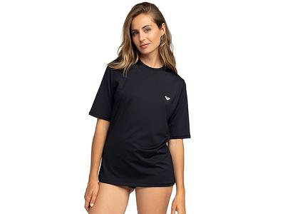 Roxy New Enjoy Waves Short Sleeve Rashguard (Anthracite) Women's Swimwear -  Yahoo Shopping