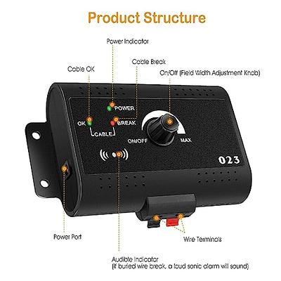 Pet Fence Waterproof Dogs Underground Shock Collar Electric Dog Fence  Fencing Containment System For 1/2/3 Dogs