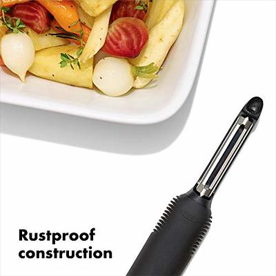 OXO Good Grips Soft-Handled Manual Can Opener & Good Grips Swivel Peeler,  Black