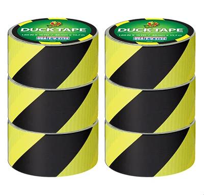 Duck Brand Duck Printed Duct Tape, 6-Roll, Black/Yellow Stripes (283972_C)  - Yahoo Shopping