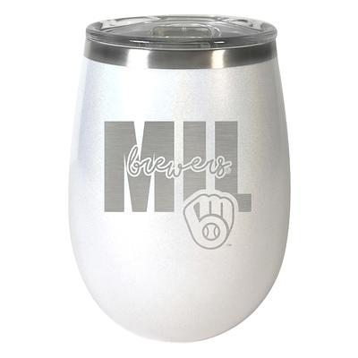 Milwaukee Brewers - 16oz Stainless Stmless Wine Glass