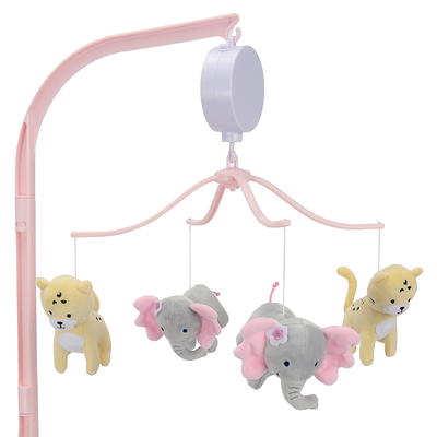 Bedtime Originals Tiny Dancer Musical Baby Crib Mobile - Pink