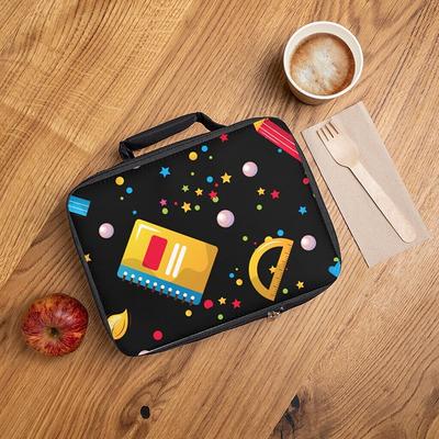 School Supplies Lunch Bag, Snack Bag, Cooler Sandwich Lunch Box