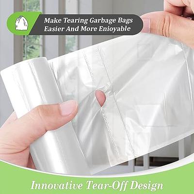 T.FORING 4 Gallon Trash Bag Drawstring - 120 Count Small Garbage Bags for  Bathroom, Unscented Thick Plastic Waste Basket Bags Fit 15 Liter Bins for
